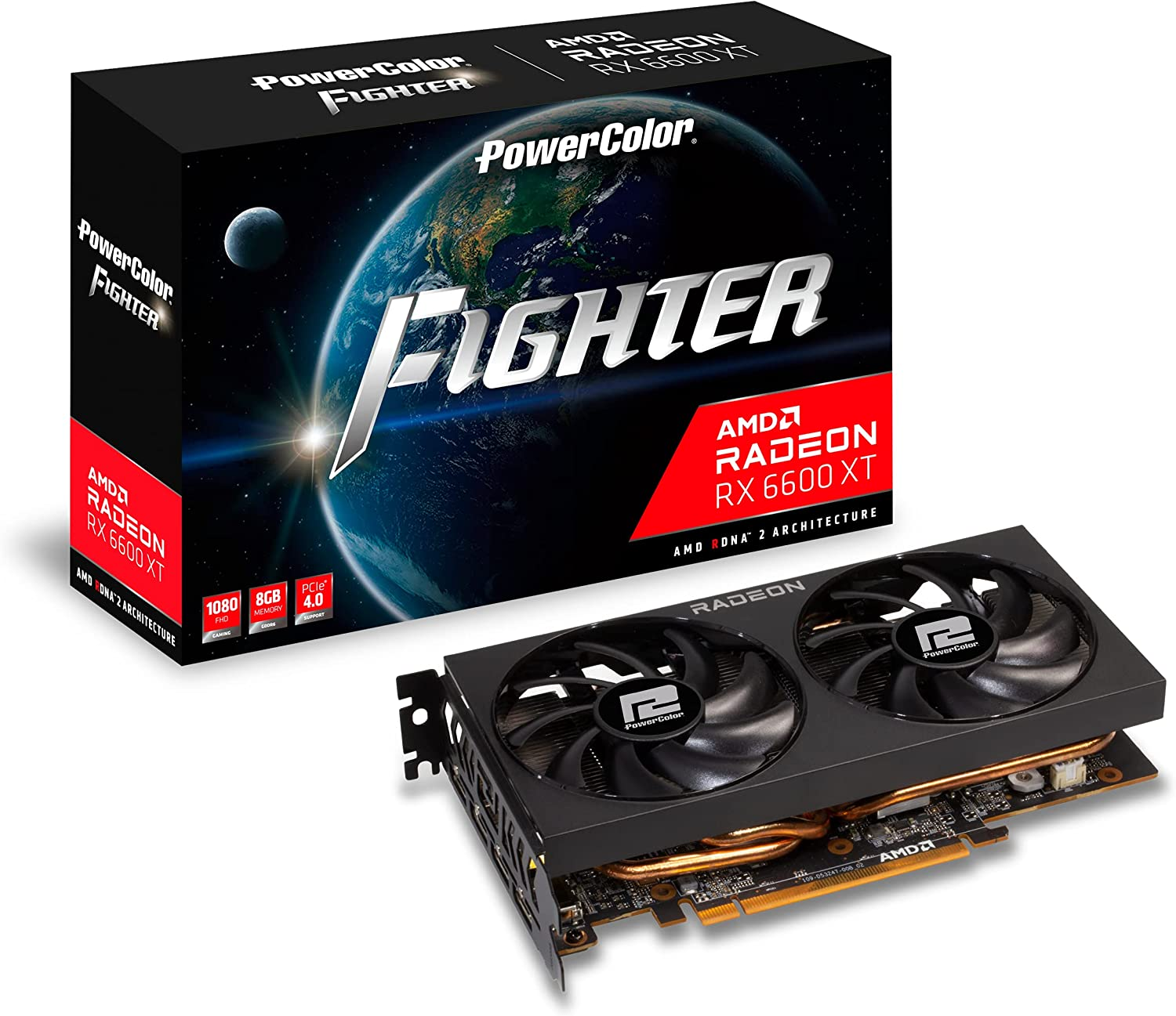 Amazon.com: PowerColor Fighter AMD Radeon RX 6600 XT Gaming Graphics Card with 8GB GDDR6 Memory, Powered by AMD RDNA 2, HDMI 2.1 : Electronics $299.99