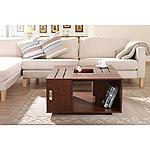 Walnut-Colored Crated Coffee Table $127 + Free Shipping at Sears