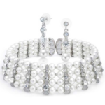 Crystal Drop Earrings &amp; Choker Set - $22.50 + Free Shipping at Bling Jewelry