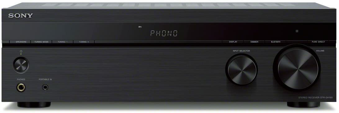 Amazon.com: Sony STRDH190 2-ch Home Stereo Receiver with Phono Inputs & Bluetooth: Electronics