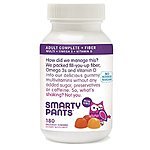SmartyPants Gummy Vitamins for Adults 40% off!!! Adult complete + fiber for $14.98