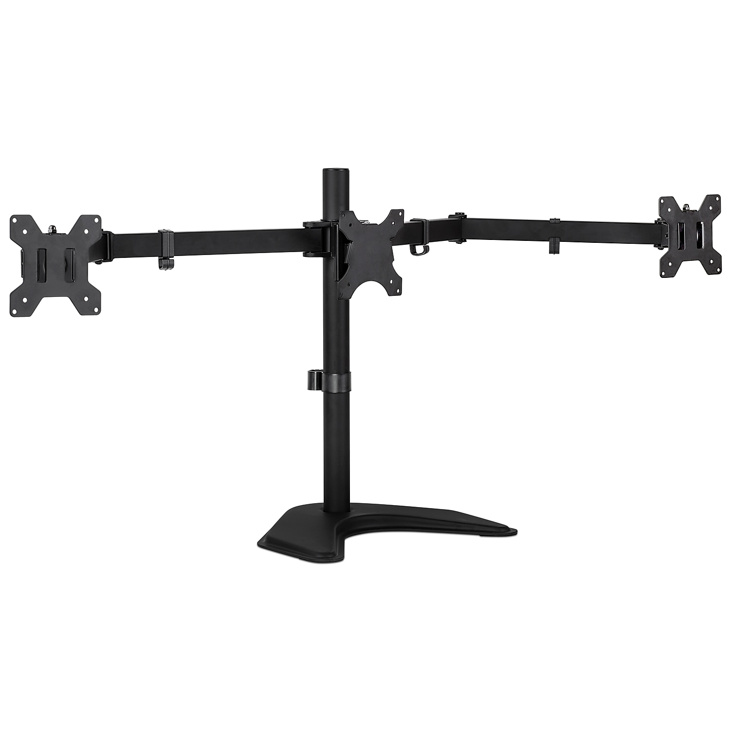 Adjustable Triple Monitor Stand, Up to 27", Black (MI-2789) Staples - $57.99