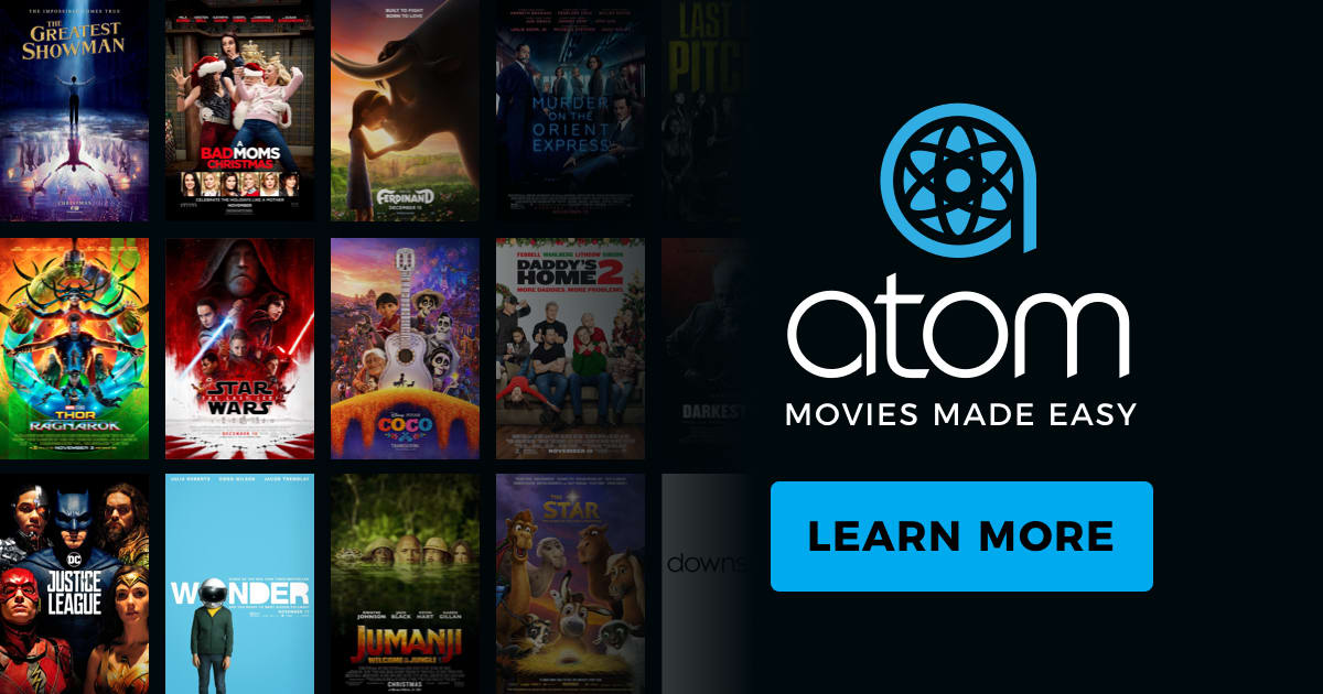 Atom Tickets Gift Cards : Buy a $25 Gift Card get a $5 Reward Code, Buy a $50 Gift Card get a $10 Reward Code