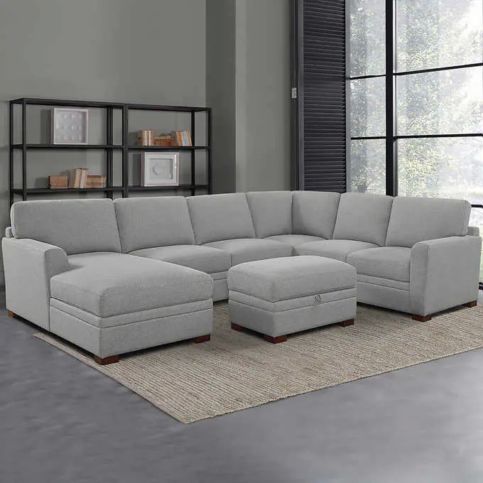 Costco Members Thomasville Langdon Fabric Sectional with Storage