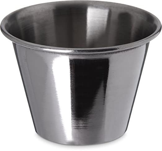 Carlisle 602500 Ramekin Dipping Sauce Cup, 2.5 oz, Stainless Steel (Pack of 12) - $1.27 - Free Shipping w Amazon Prime $1.22
