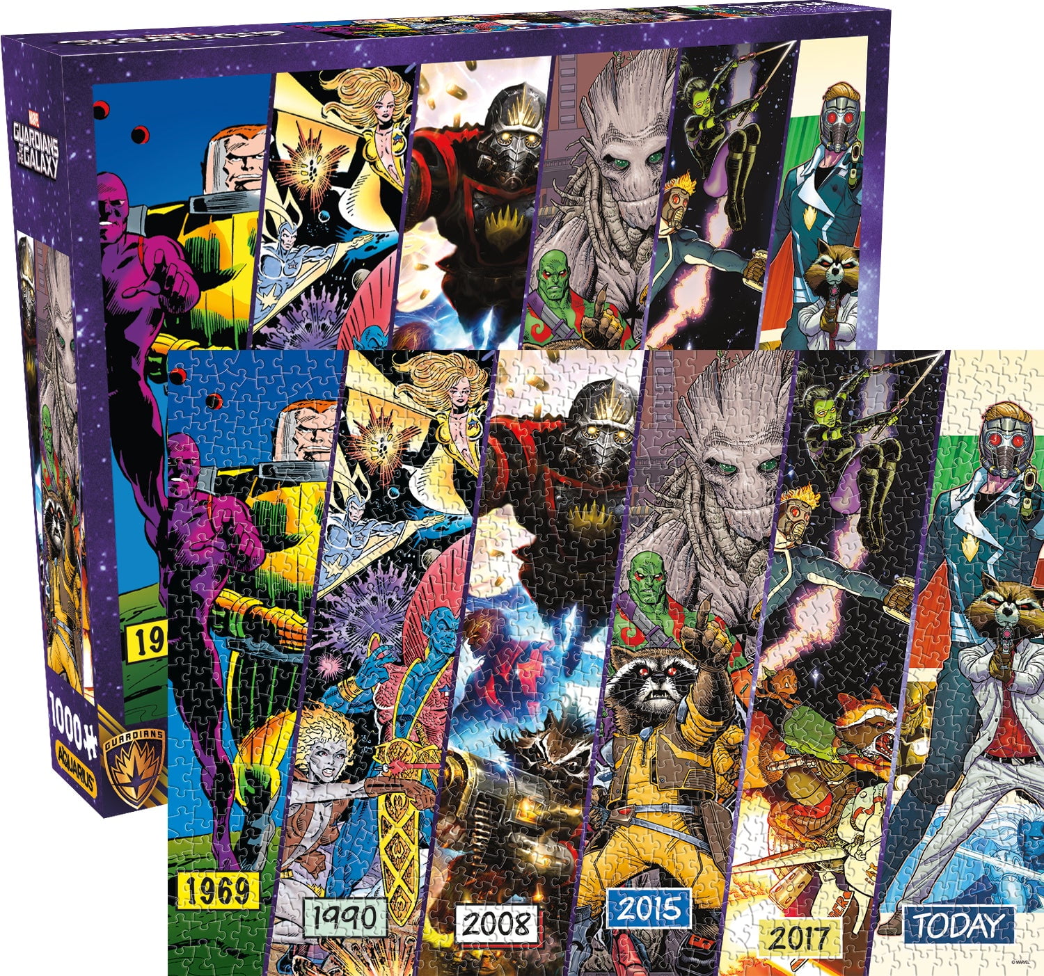 AQUARIUS Guardians of the Galaxy Timeline Puzzle (1000 Piece Jigsaw Puzzle) $4.71 @ Walmart