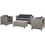 Kappa 4 Piece Rattan Sofa Set with Cushions (outdoor/patio) - $369