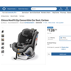 Convertible car seat sam's store club