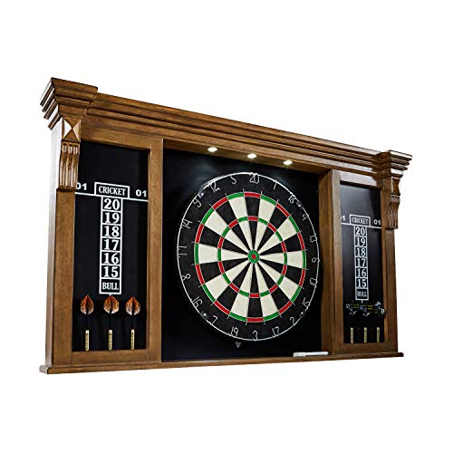 52% off Barrington Collection Bristle Dartboard Cabinet Set: Professional Classic Sisal Dartboard with Self Healing Bristles and Accessories - Multiple Styles $137.9