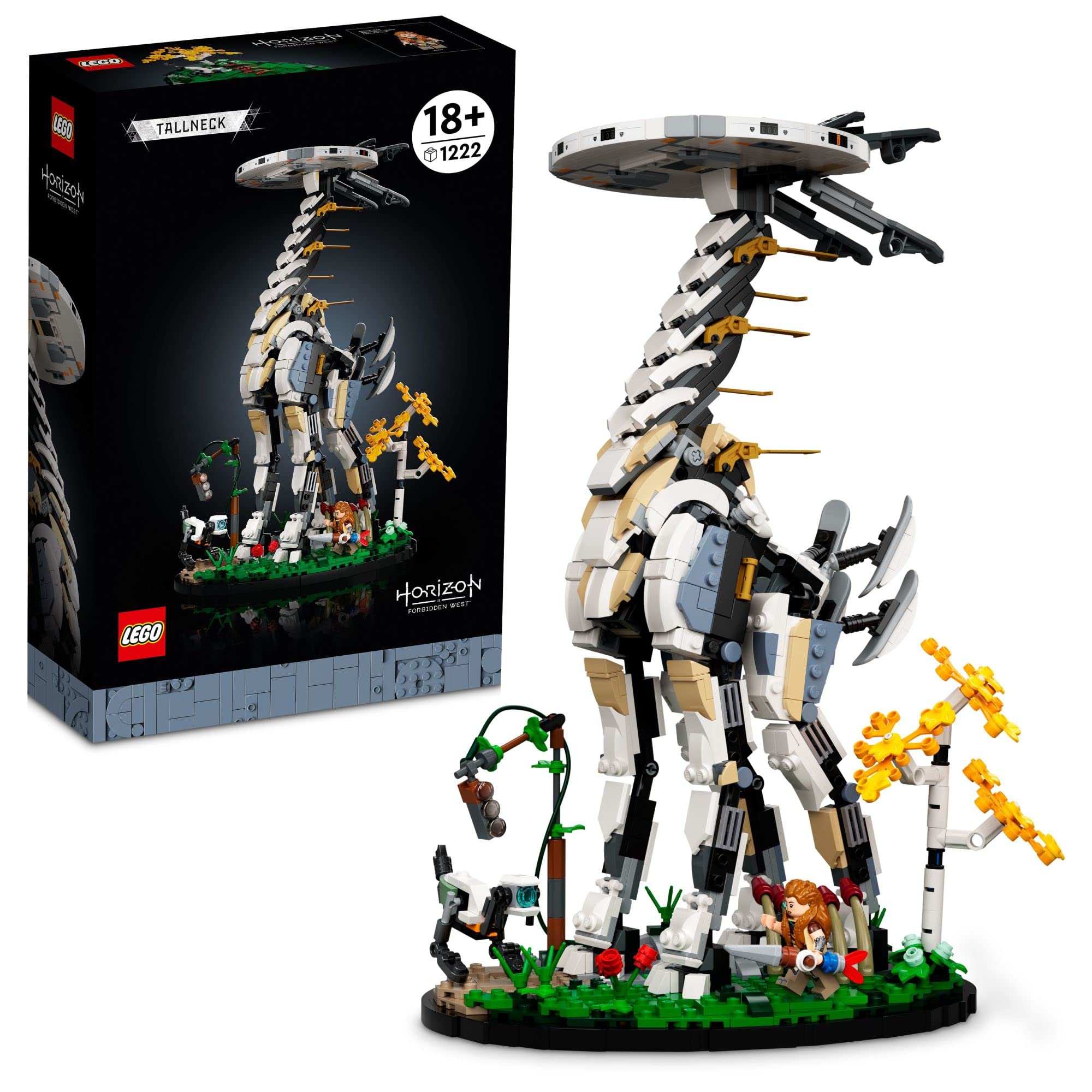 LEGO Horizon Forbidden West: Tallneck 76989 Building Sett; Collectible Gift for Adult Gaming Fans; Model of The Iconic Machine with Display Stand (1,222 Pieces) - $89.99 at Amazon
