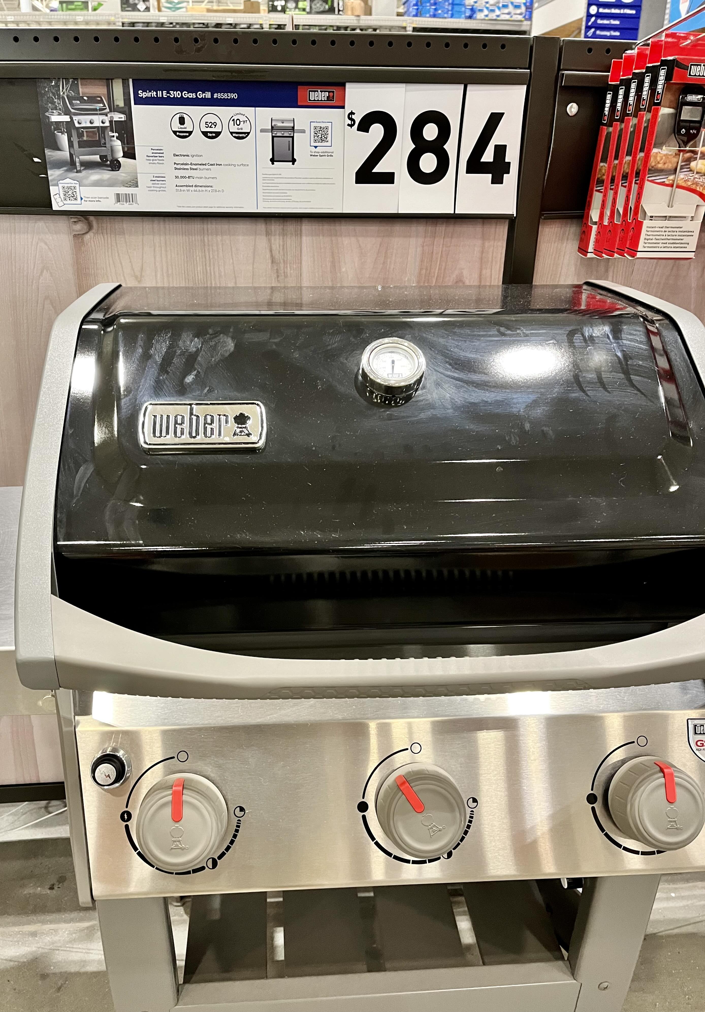Weber spirit deals e 3 10