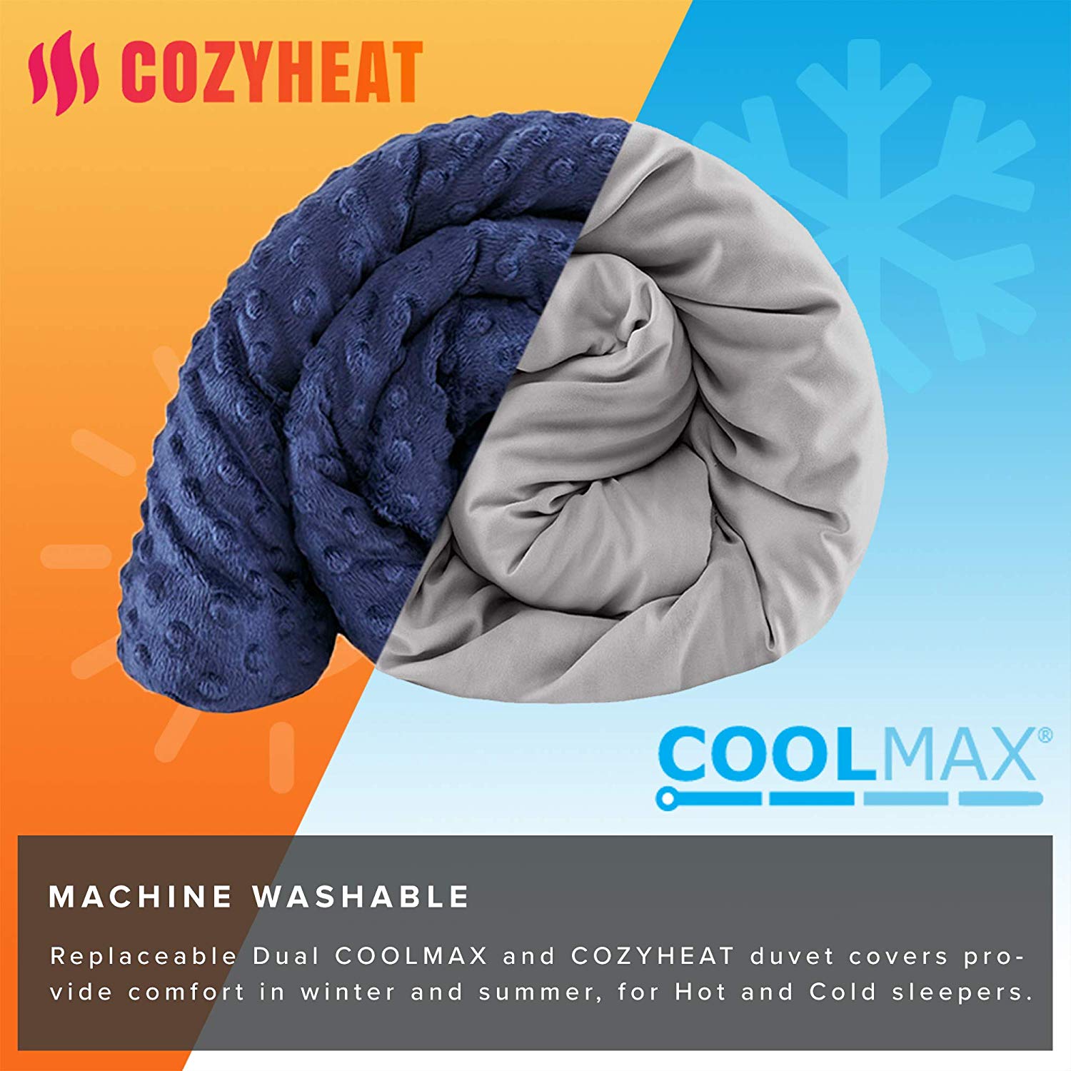 Degrees Of Comfort Weighted Blanket 2 Duvet Covers Choose Size