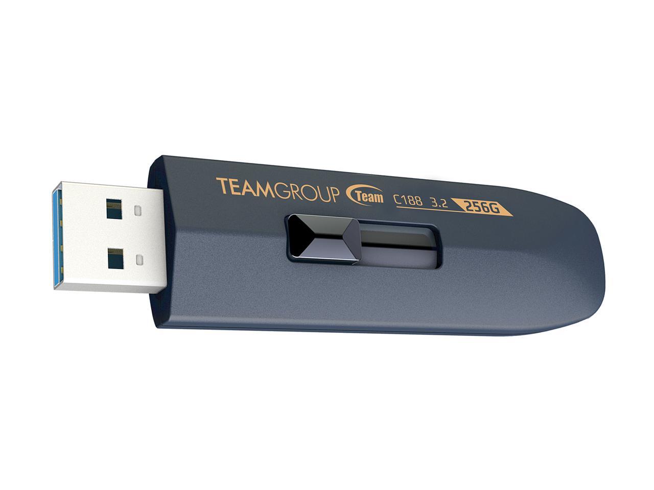 TEAM C188 256GB USB 3.2 Gen 1 Type-A Retractable Flash Drive, up to 130MB/S @ $21.99 + F/S