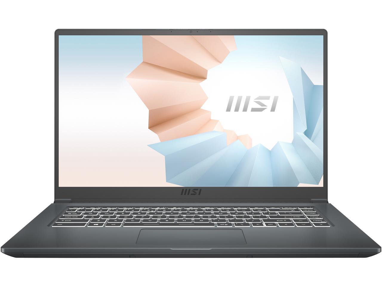 MSI Modern 15 A11MU Laptop: 15.6" FHD IPS, i5-1155G7, 8GB DDR4, 512GB PCIe SSD, Win10H @ $499 at Newegg AR + F/S