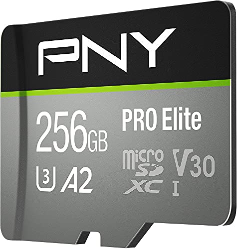256GB PNY Pro Elite Class 10 U3 V30 A2 microSDXC Card, Up to 100MB/s @ $16.98 + F/S