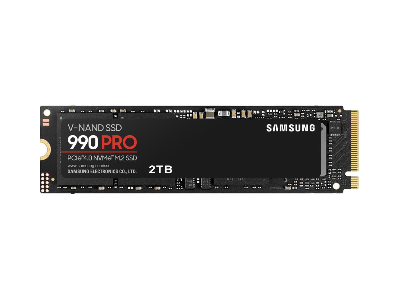 2TB Samsung 990 Pro PCIe Gen 4x4 NVMe M.2 2280 Internal SSD w/o Heatsink @ $229.99 + F/S