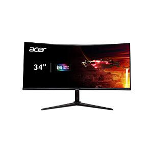 34" Acer Nitro XZ342CU V3BMIIPHX UWQHD 21:9 3440x1400 180Hz Curved VA FreeSync Premium HDR400 Gaming Monitor @ $269.99 + F/S