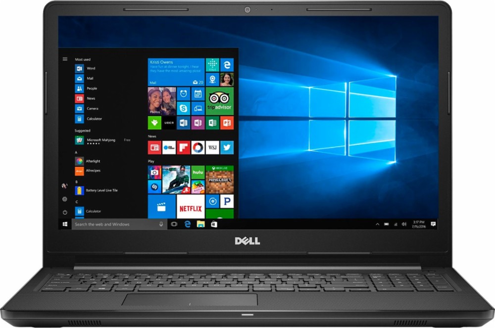 Dell Inspiron 3567 15.6'' 768P, i3-7100U, 6GB DDR4, 1TB HDD, DVD-RW, Win10H @ $290 with F/S