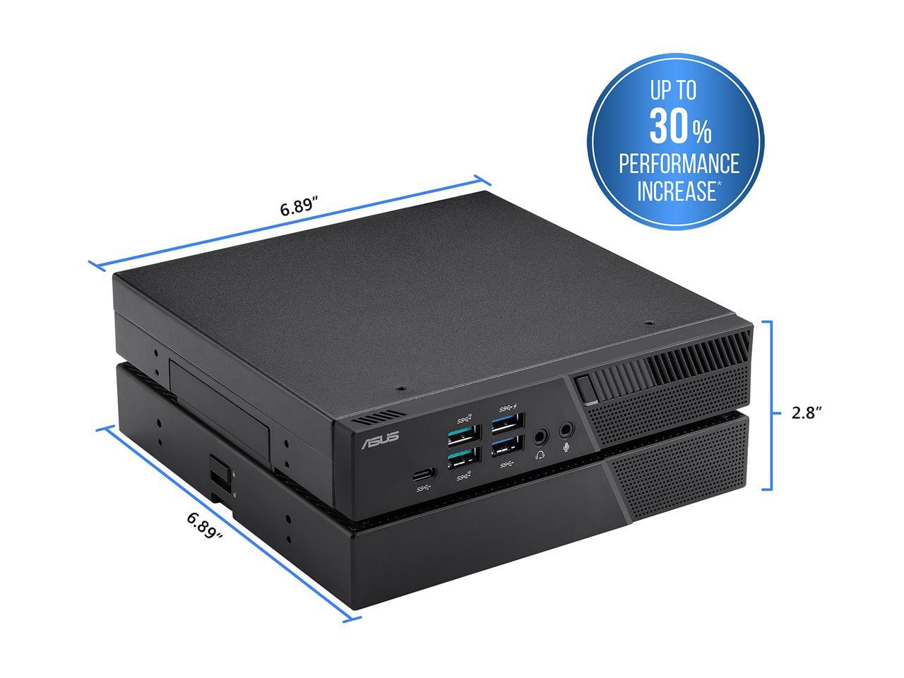 Asus Pb60g Mini Pc I5 8400t 8gb Ddr4 256gb Pcie Ssd Quadro P620 Graphics Box Win10