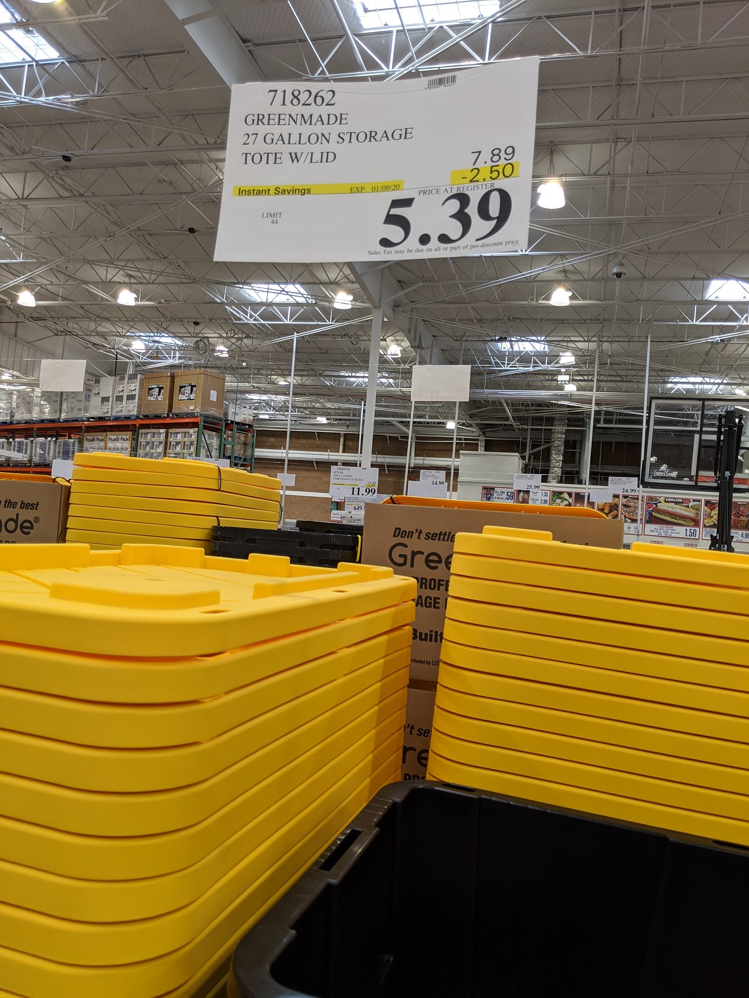 Greenmade storage tote 27 gallons outlet costco