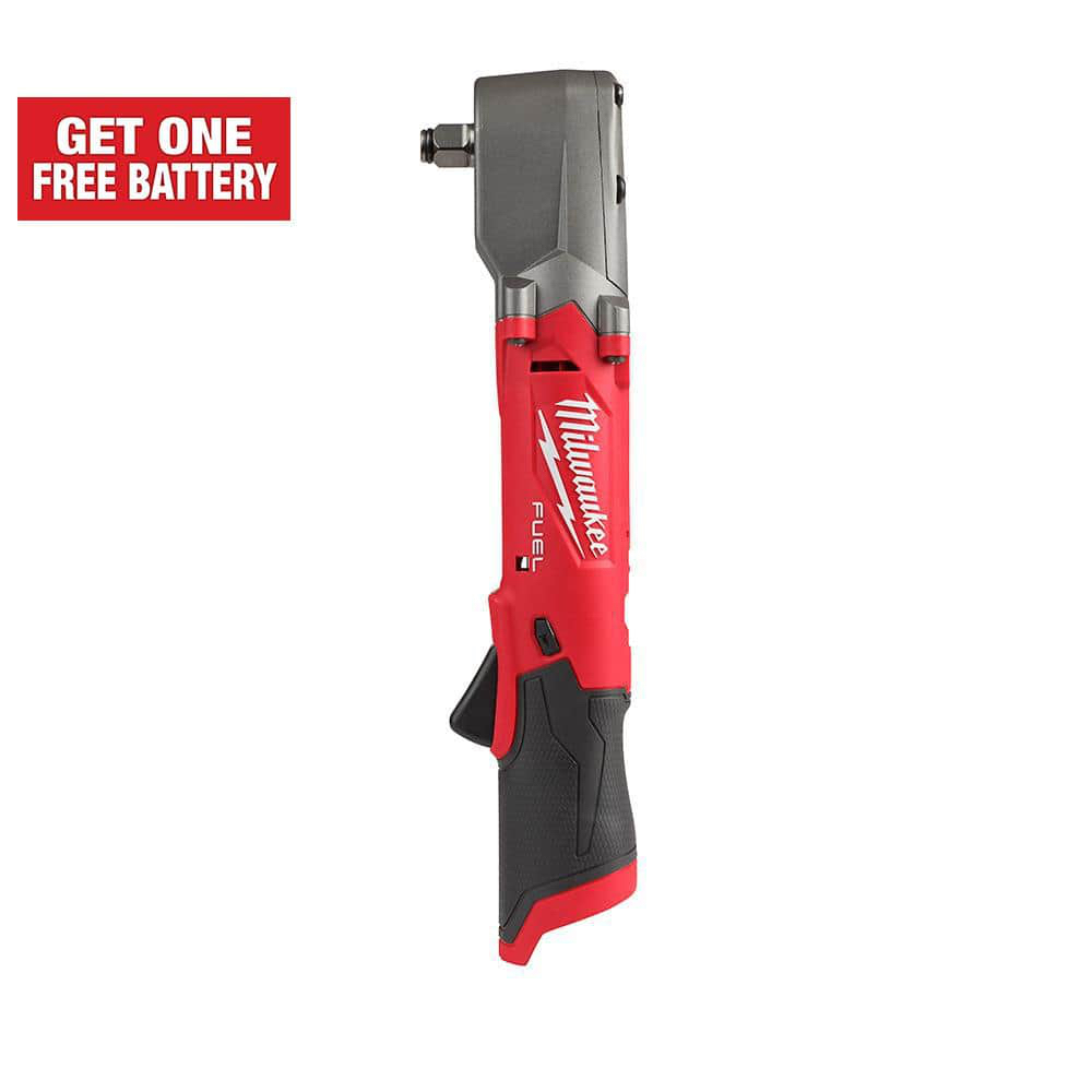 Milwaukee M12 FUEL 12V Lithium-Ion Brushless 1/2 in. Right Angle Impact Wrench friction ion ring & FREE 2.5 ah h.o. battery (Tool-Only) hackable to $142.45 - $199
