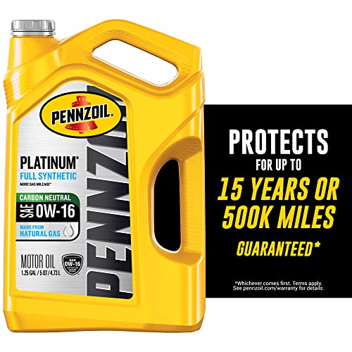 5-Qt Pennzoil 0W-16 Platinum Full Synthetic Motor Oil $20.98 - Amazon