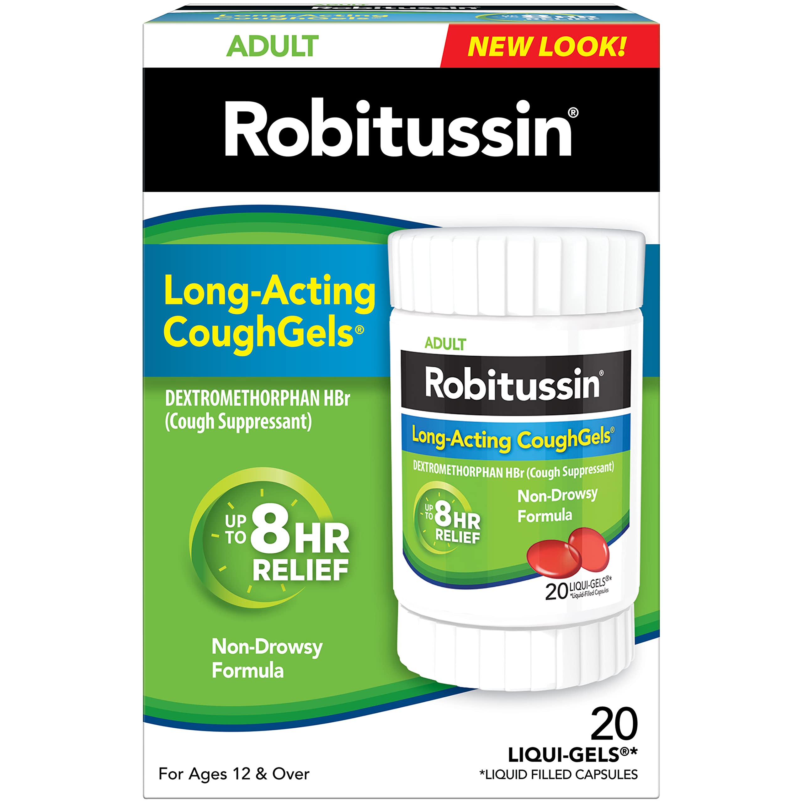 Robitussin Long-Acting CoughGels as low as $3.59 w/ S&S $4.18 at Amazon