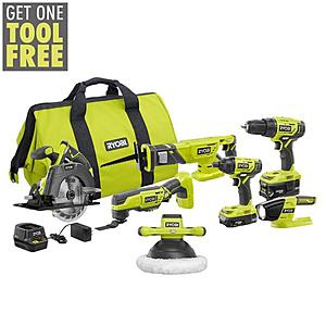 Ryobi 6 shop tool combo set