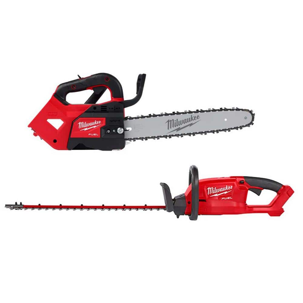 Milwaukee 14" Top Handle M18 Fuel CHainsaw and Milwaukee M18 Fuel 24" Hedge Trimmer $372 with hack FS