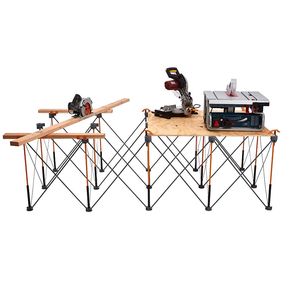 Bora Centipede 4 ft x 8 ft Work Support, 4 X-Cups, 4 Quick Clamps, Carry Bag - $159.99 +shipping