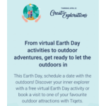 Free Earth Day Virtual Events  &amp; Sales 2021