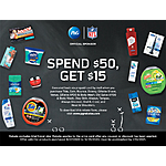 BJ's:  Free $15 Gift Card w/ $50 Household &amp; Beauty Items