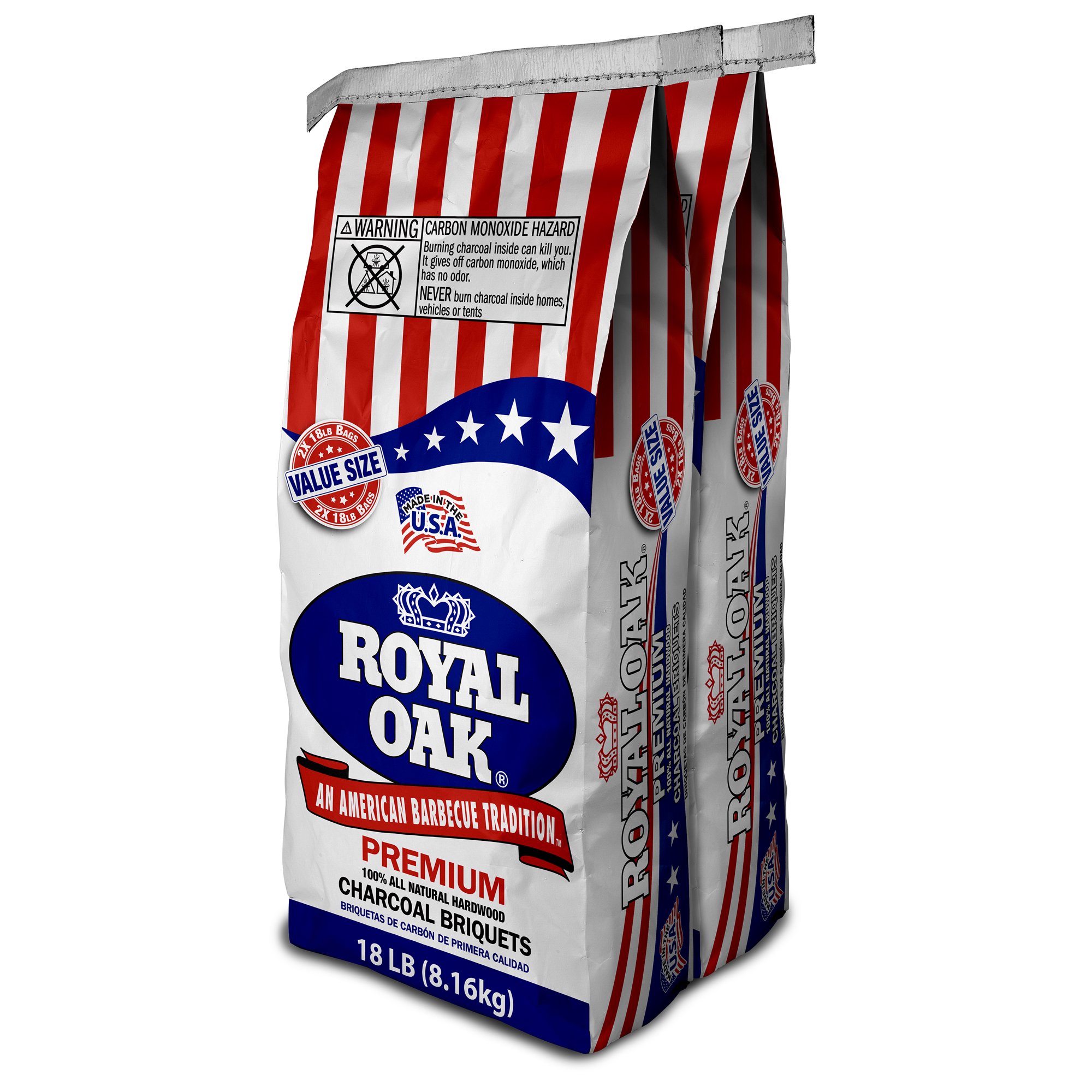 Walmart: Royal Oak All Natural Charcoal Briquets, 18 Lb Pack of 2 $8.88
