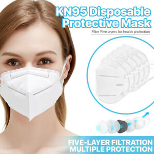 [50 Pack] KN95 Face Mask 95% Filter Disposable Respirator 5-Ply Protective Cover + Free S/H $11.9