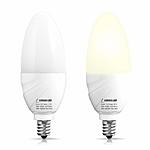 $12.99 for LOHAS Dusk to Dawn LED Bulb, Light Sensor Candelabra Base E12 Light Bulbs, 60W Equivalent(6W LED), Daylight White 5000K, Smart Sensor Porch Security Driveway Lighting
