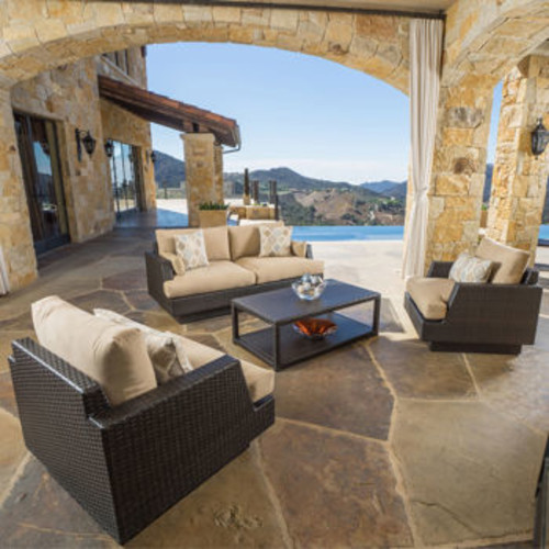 Portofino Comfort 4-piece Seating Set in Espresso, $999 after $700 Instant Savings, Free Shipping