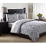 Essential Home 3-piece Microfiber Comforter Set – Geo Platinum $12.99 + ship @kmart.com