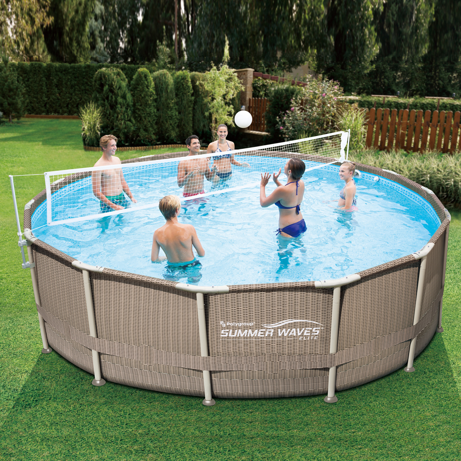 Summer Waves Volleyball Net For 10 20 Metal Frame Above Ground Swimming Pools 9 99