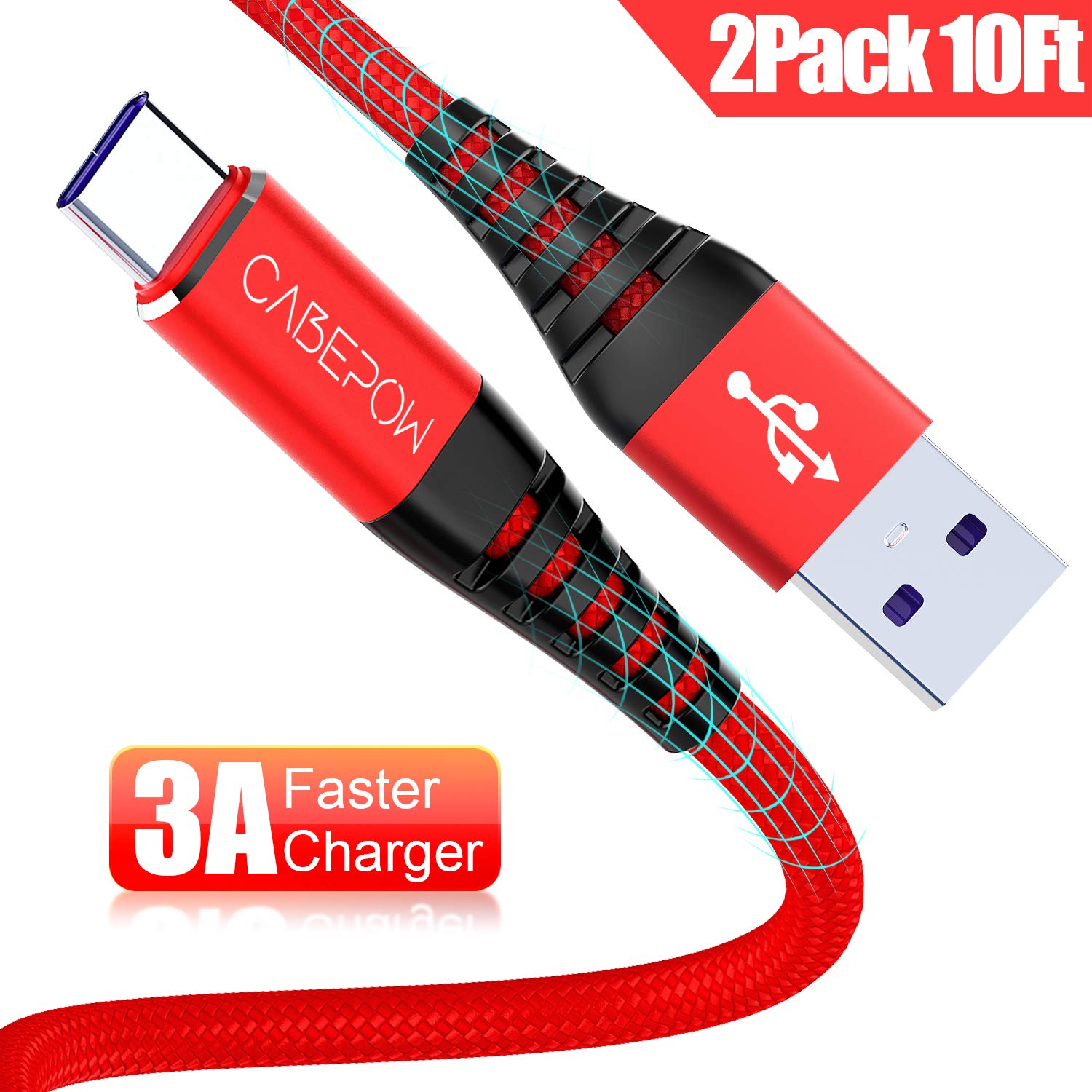 Save 40% on 2Pack 10ft Type C Cable $5.39