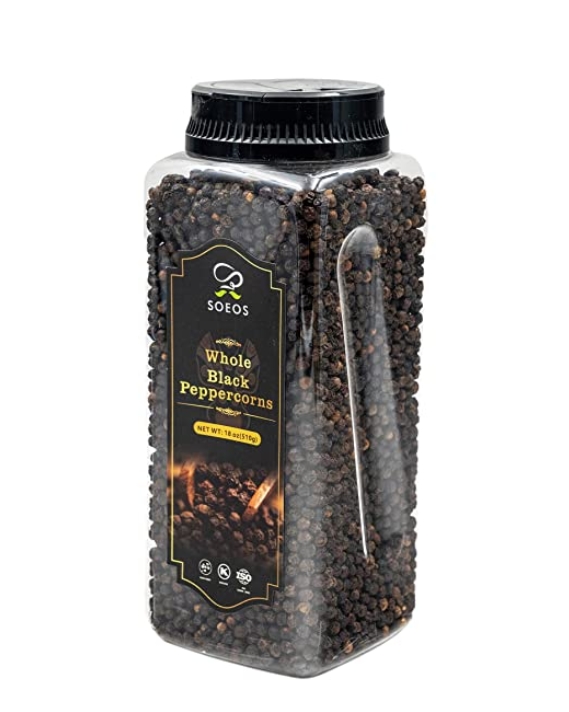 45% off! Amazon.com : Soeos Premium Whole Black Peppercorns 18oz, (TOP GRADE), Black $8.24