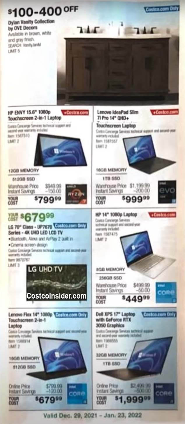 Costco HP Envy x360 15.6" Touchscreen 2-in-1 Laptop - AMD Ryzen 7 5700U - 1080p - Windows 11 Starting 12/29/2021 $799.99