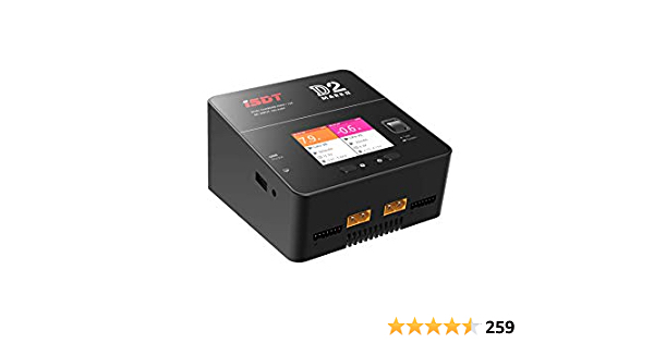 ISDT D2 Mark 2 LiPo Battery Balance Charger Duo Discharger Dual 200W 12A2 AC Dual Channel Output 1-6S Li-ion Life NiCd NiMH LiHV PB Smart Battery - $95.92