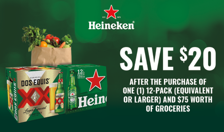 $20 cash back with purchase of ONE 12-pack of select beers ...