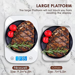 Nicewell Digital Kitchen Food Scale $7.99