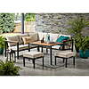4-Piece Mainstays Oakleigh Outdoor Patio Sectional Dining Set w/ Olefin Cushions (Beige, Seats 6) $297 + Free Shipping