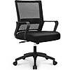 Neo Ergonomic Mid Back, Height Adjustable Computer Desk Chair w/ Swivel, Lumbar Support, Deep and Wide Mesh &amp;amp; Armrests (Black) $34.97 + Free S&amp;amp;H w/ Walmart+ or on $35+