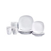 16-Piece Tabletops Gallery Logan Ash White Dinnerware Set (Service for 4) $19.99 &amp;amp; More + Free Pickup at Macys or Free Shipping on $25+