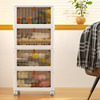 4-Tier Okenten  92-Quart Rolling Wheeled Stackable Folding Plastic Storage Bins w/ Lid $29.75 + Free S&amp;amp;H w/ Walmart+ or on $35+