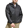 Tommy Hilfiger Men's Stretch Hooded Zip-Front Rain Jacket (Black, Yellow Navy, Navy Twill) $43.75 + Free Shipping