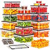 40-Pieces Topchase Airtight Food Storage Containers w/  Lids, Labels &amp;amp; Pen (20 Containers &amp;amp; 20 Lids, BPA-Free Leakproof) $19.99 + Free Shipping w/ Prime or on $35+